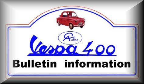 Vespa 400: invitation pour 2012